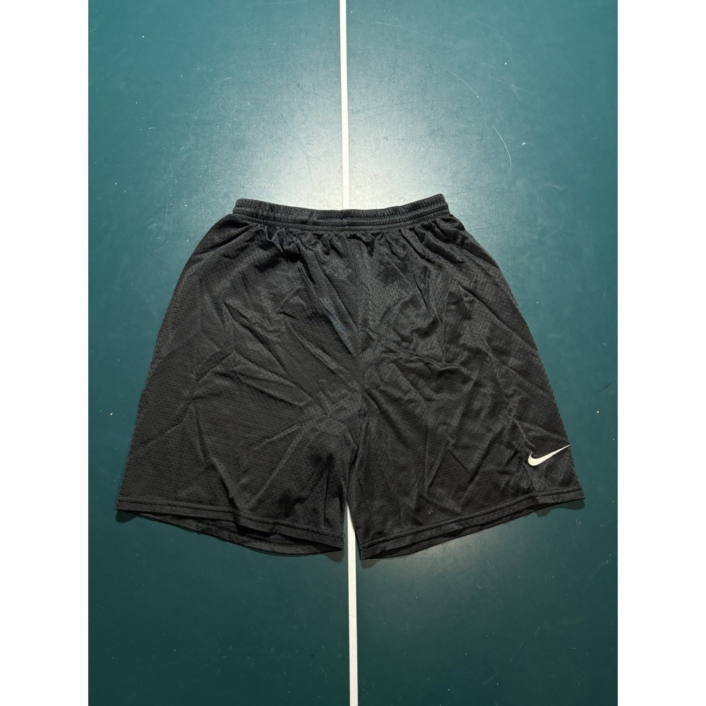 Vtg 90s Nike Mesh Shorts Men's Small 6" Inseam Black Running Basketball Athletic